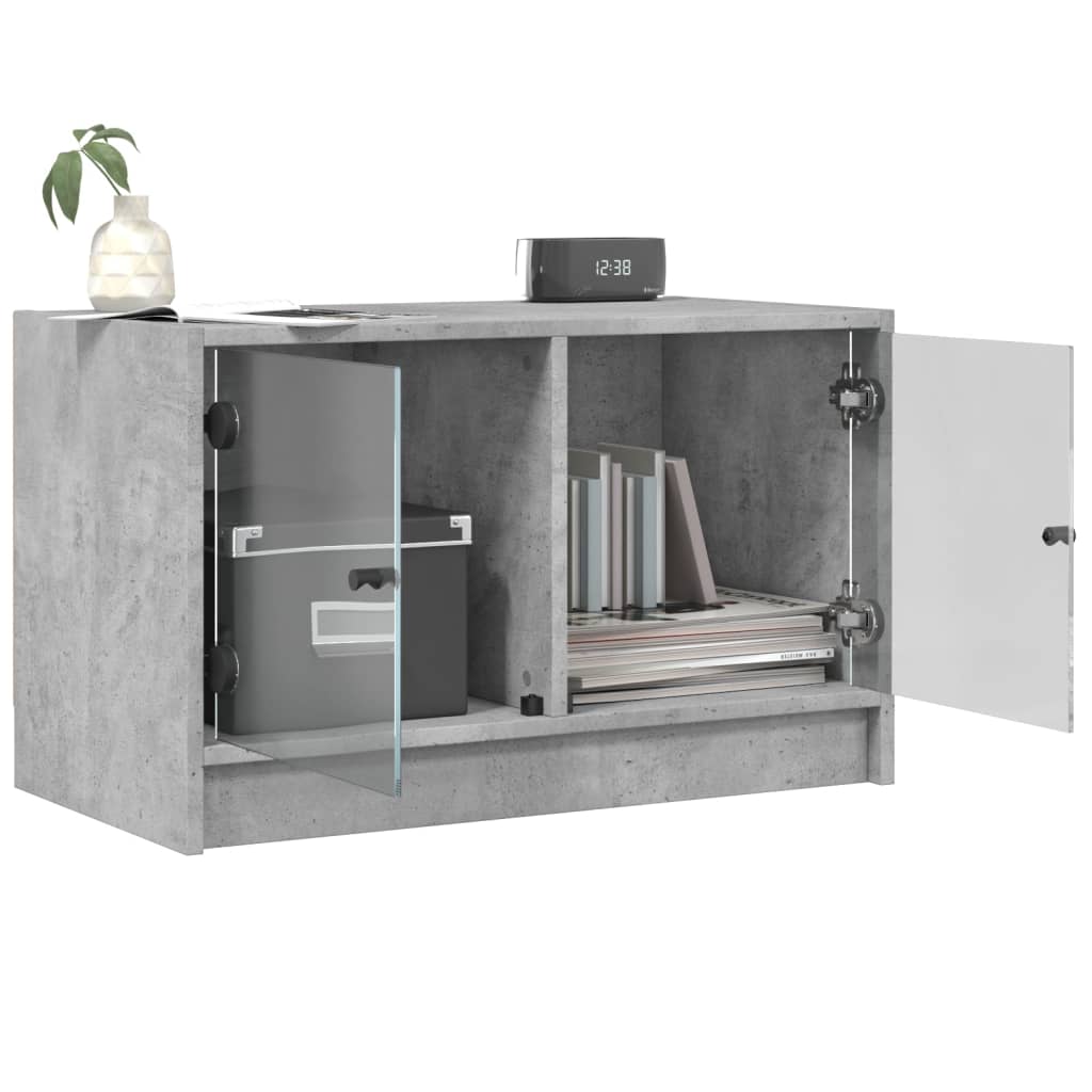 Mobile Porta Tv Con Ante In Vetro 68X37X42 Cm
