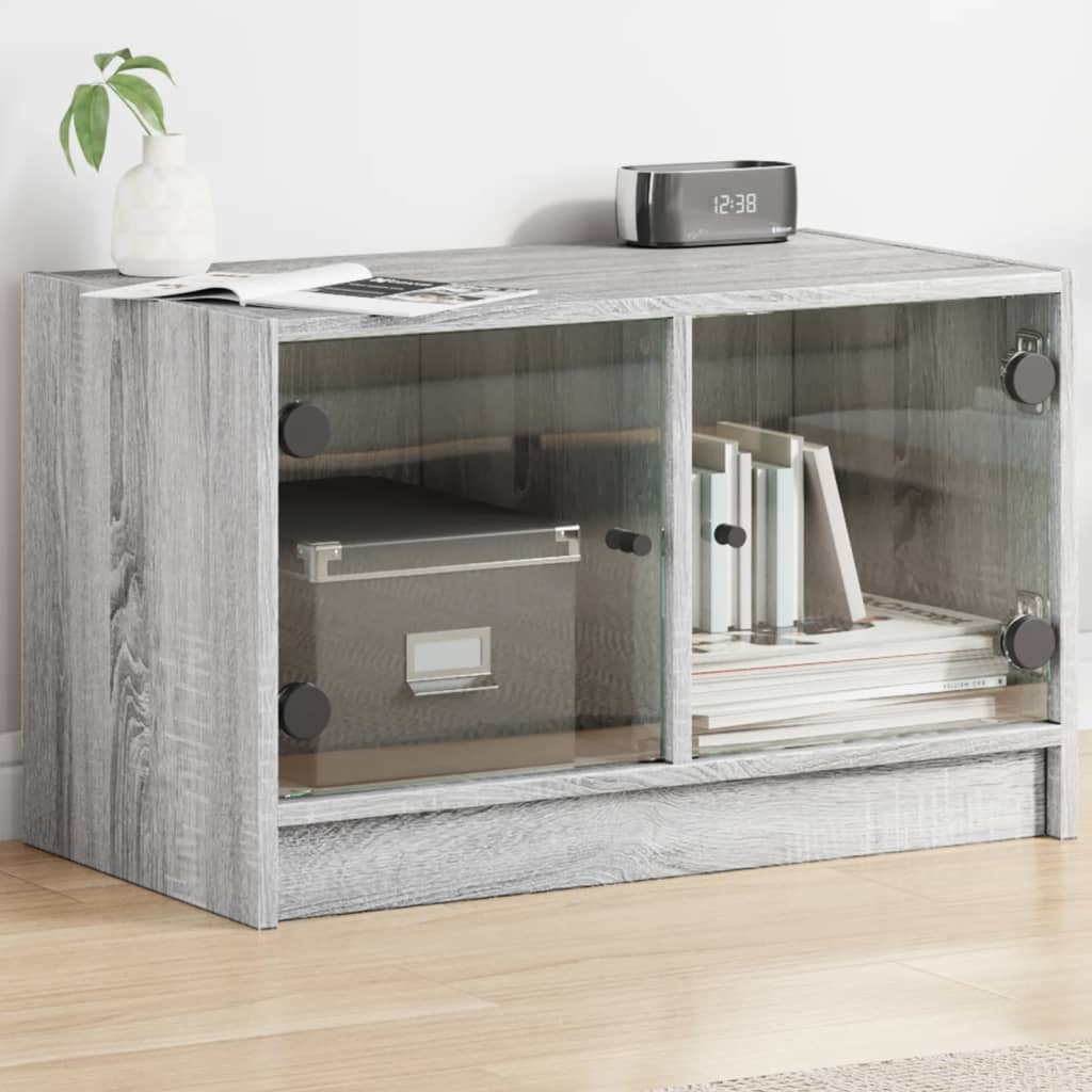 Mobile Porta Tv Con Ante In Vetro 68X37X42 Cm
