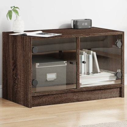 Mobile Porta Tv Con Ante In Vetro 68X37X42 Cm