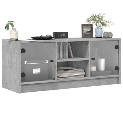 Mobile Porta Tv Con Ante In Vetro 102X37X42 Cm