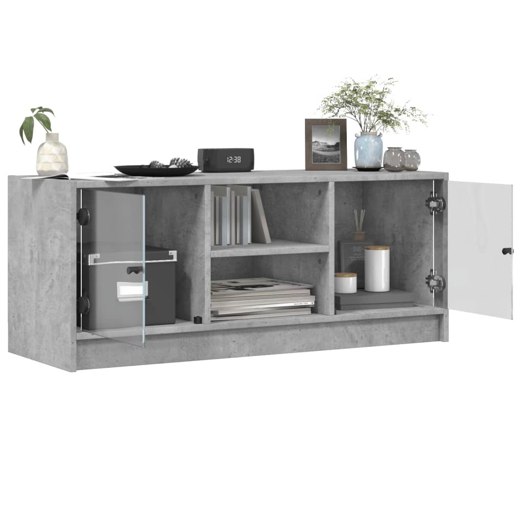 Mobile Porta Tv Con Ante In Vetro 102X37X42 Cm