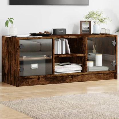 Mobile Porta Tv Con Ante In Vetro 102X37X42 Cm