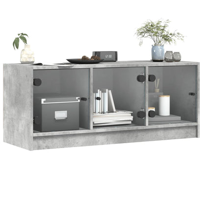 Mobile Porta Tv Con Ante In Vetro 102X37X42 Cm