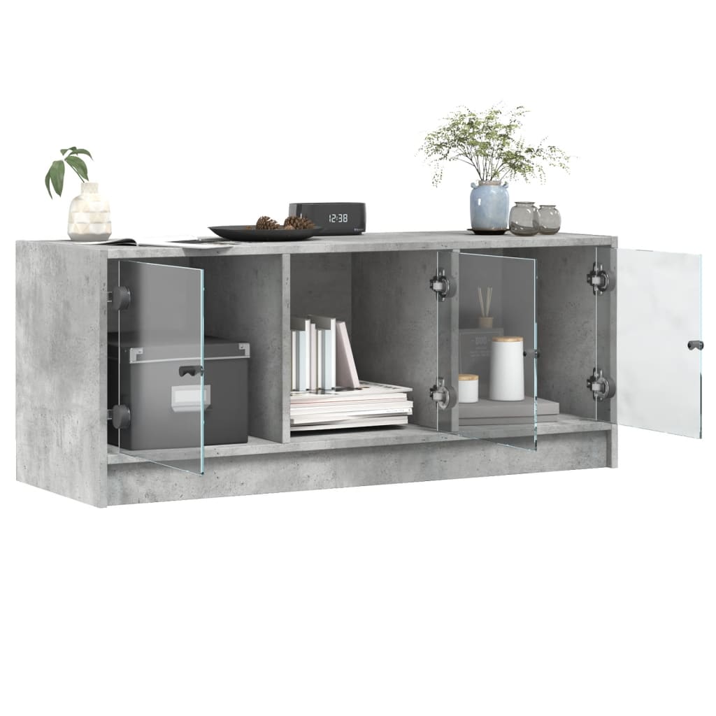 Mobile Porta Tv Con Ante In Vetro 102X37X42 Cm