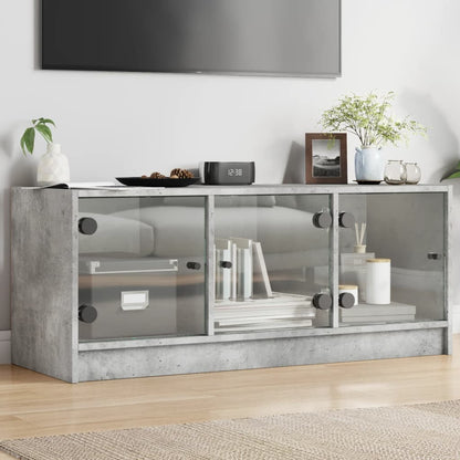 Mobile Porta Tv Con Ante In Vetro 102X37X42 Cm