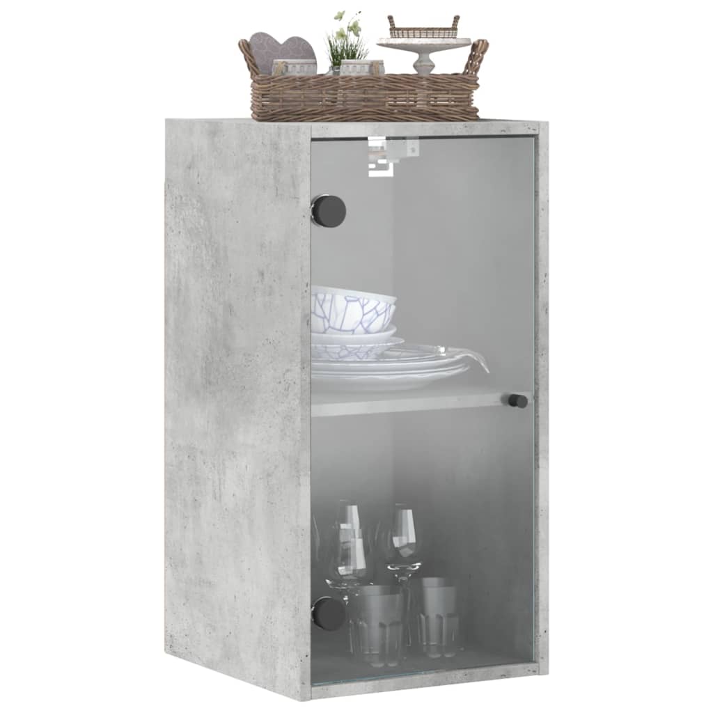 Mobile A Muro Con Ante In Vetro 35X37X68,5 Cm