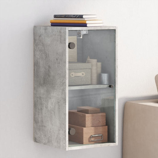 Mobile A Muro Con Ante In Vetro 35X37X68,5 Cm