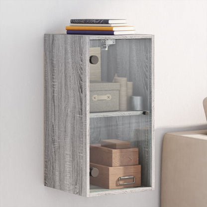 Mobile A Muro Con Ante In Vetro 35X37X68,5 Cm