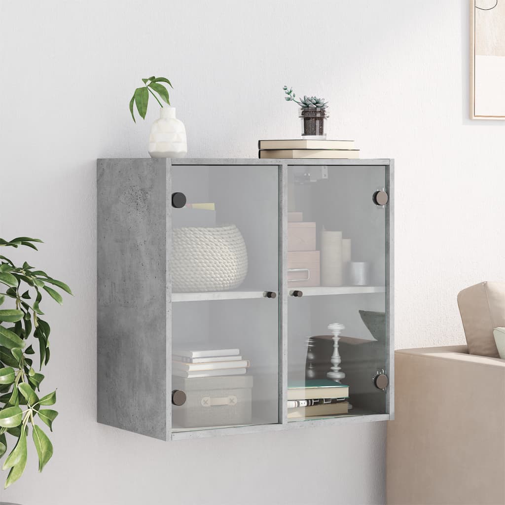Mobile A Muro Con Ante In Vetro 68X37X68,5 Cm
