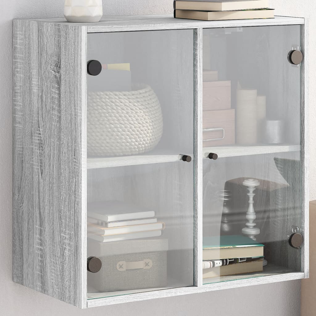 Mobile A Muro Con Ante In Vetro 68X37X68,5 Cm