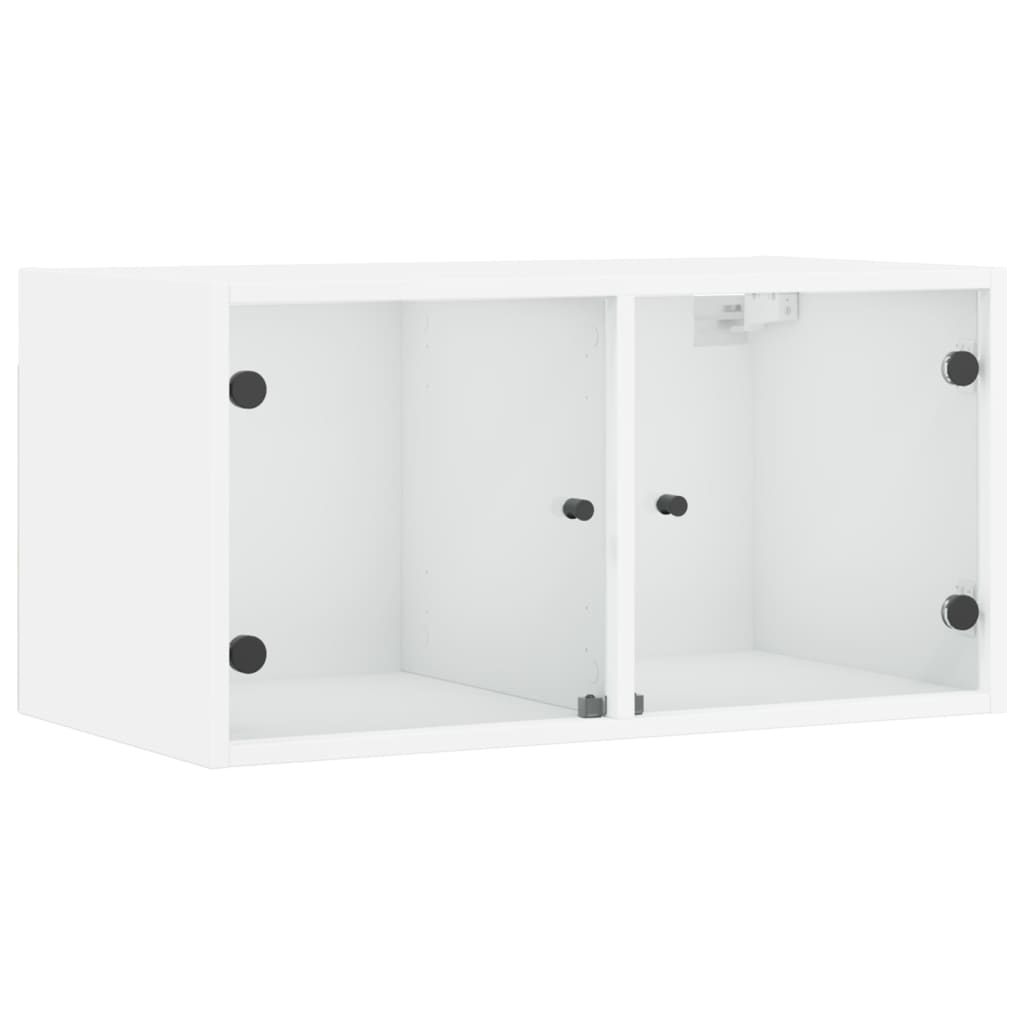 Mobili A Muro Con Ante In Vetro 2Pz 68,5X37X35 Cm