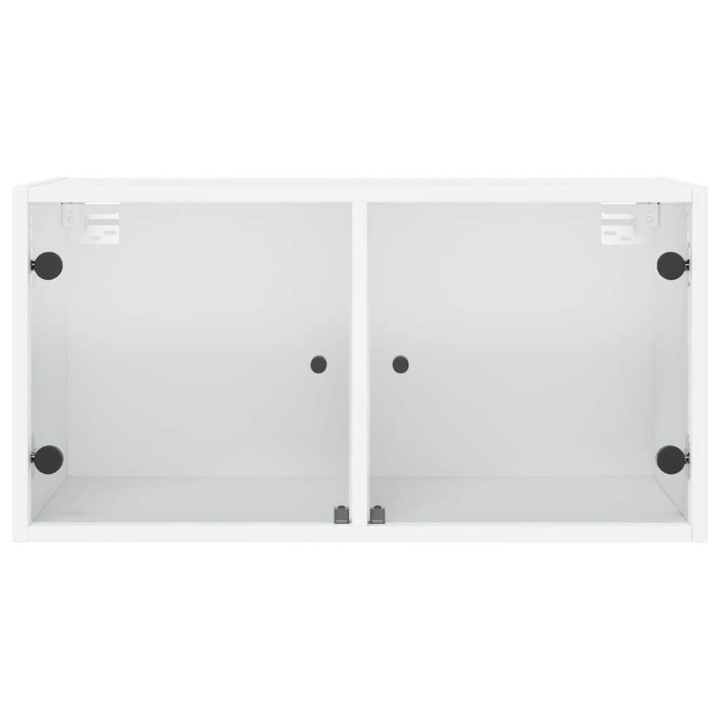 Mobili A Muro Con Ante In Vetro 2Pz 68,5X37X35 Cm