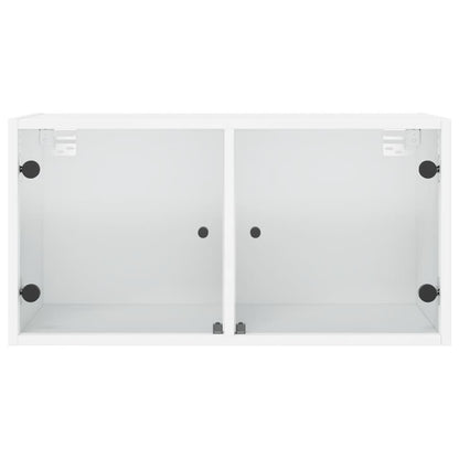 Mobili A Muro Con Ante In Vetro 2Pz 68,5X37X35 Cm
