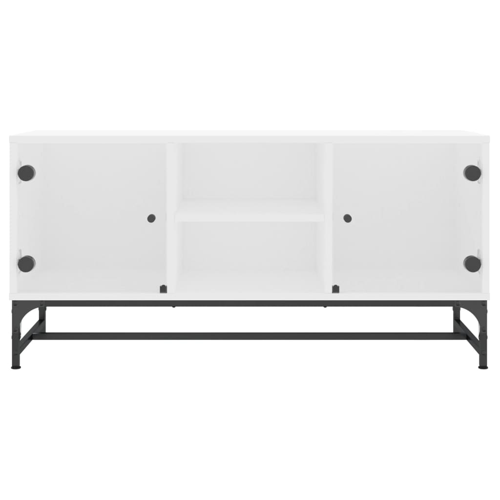 Mobile Porta Tv Con Ante In Vetro 102X37X50 Cm