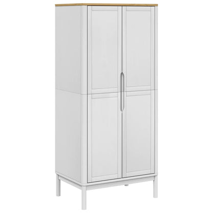Armadio Floro 77X53X171 Cm In Legno Massello Di Pino