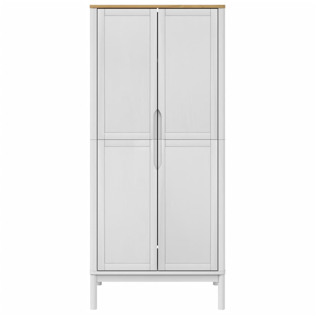 Armadio Floro 77X53X171 Cm In Legno Massello Di Pino