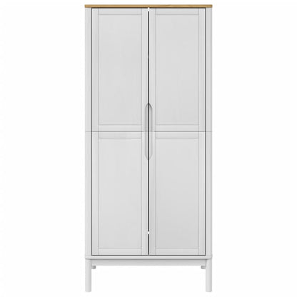 Armadio Floro 77X53X171 Cm In Legno Massello Di Pino