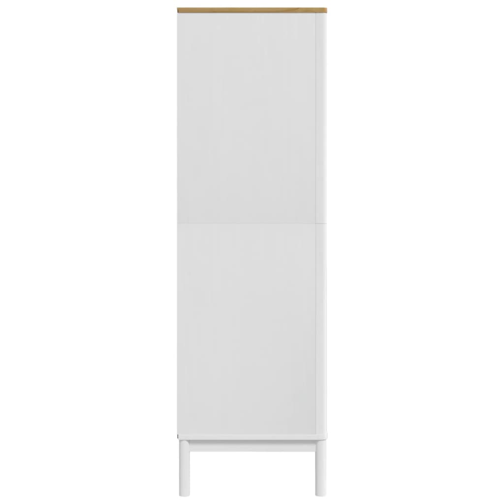 Armadio Floro 77X53X171 Cm In Legno Massello Di Pino