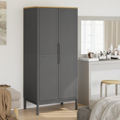 Armadio Floro 77X53X171 Cm In Legno Massello Di Pino