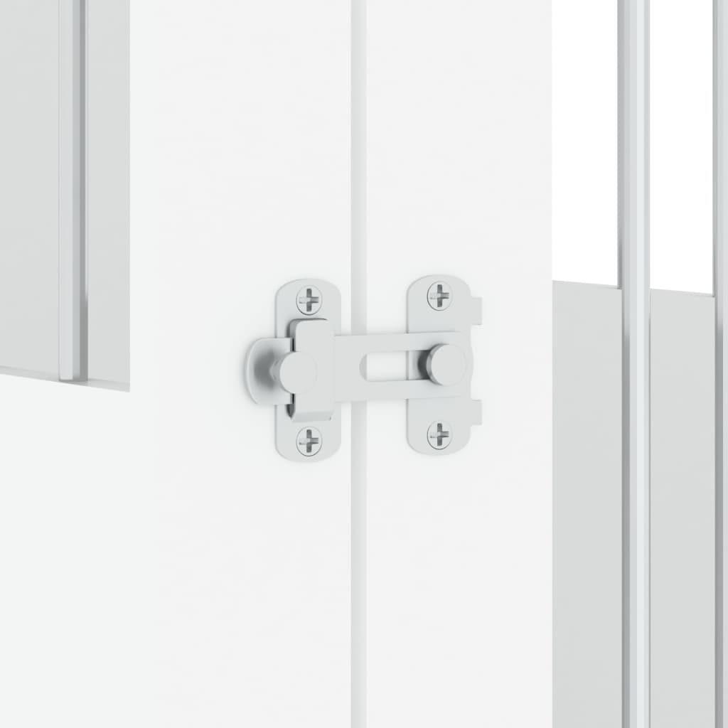 Gabbia Cani Da Arredamento Bianca 45X62X59Cm Legno Multistrato