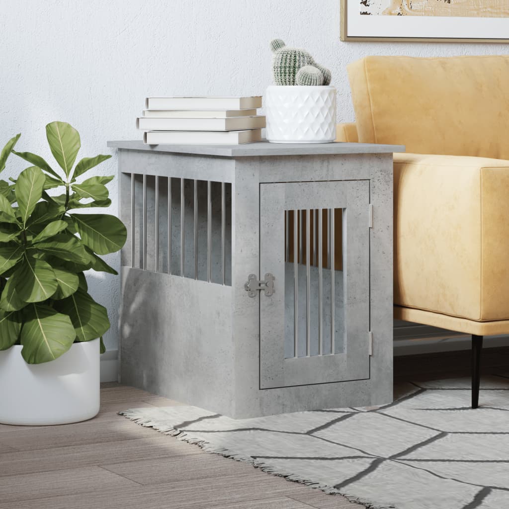 Gabbia Cani Da Arredamento Bianca 45X62X59Cm Legno Multistrato