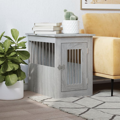 Gabbia Cani Da Arredamento Bianca 45X62X59Cm Legno Multistrato