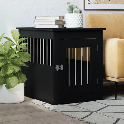 Gabbia Cani Da Arredamento Bianca 45X62X59Cm Legno Multistrato
