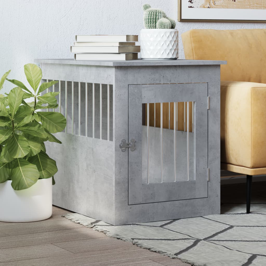 Gabbia Cani Da Arredamento Bianca 45X62X59Cm Legno Multistrato