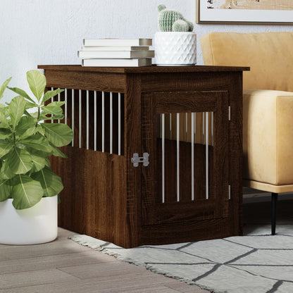 Gabbia Cani Da Arredamento Bianca 45X62X59Cm Legno Multistrato