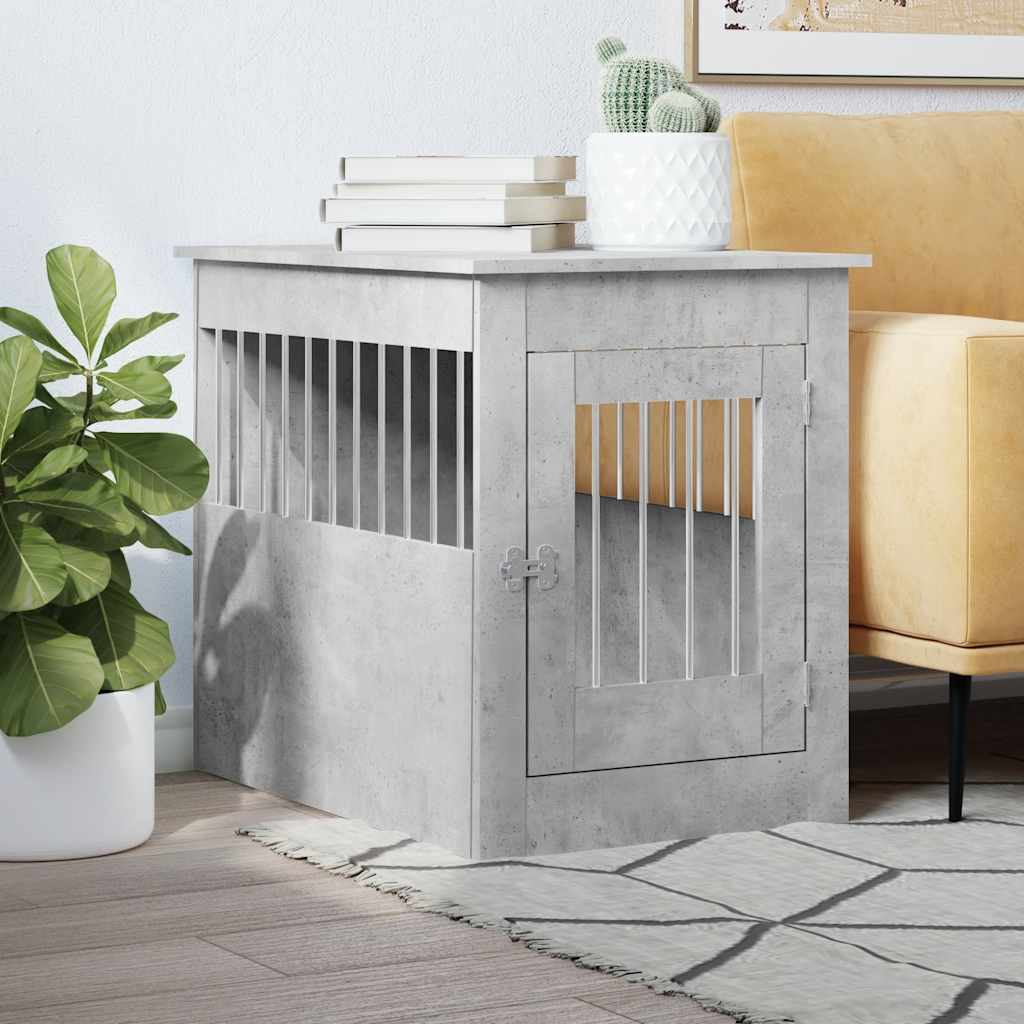 Gabbia Cani Da Arredamento Bianca 45X62X59Cm Legno Multistrato
