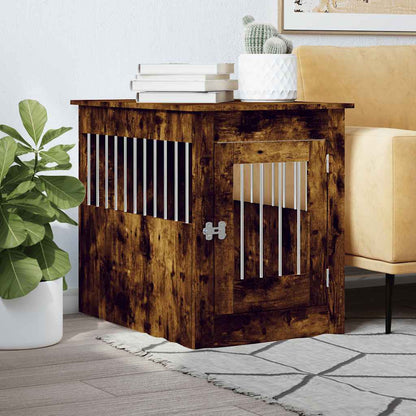 Gabbia Cani Da Arredamento Bianca 45X62X59Cm Legno Multistrato