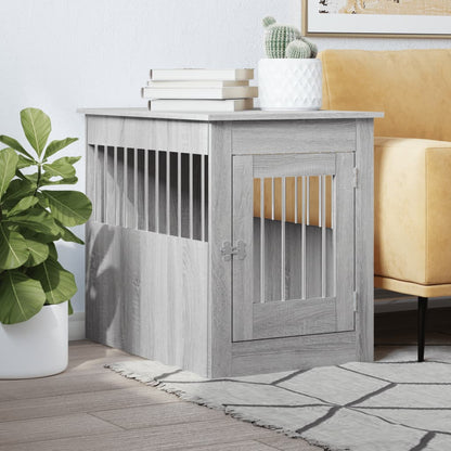 Gabbia Cani Da Arredamento Bianca 45X62X59Cm Legno Multistrato
