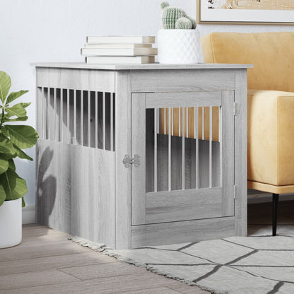 Gabbia Cani Da Arredamento Bianca 45X62X59Cm Legno Multistrato