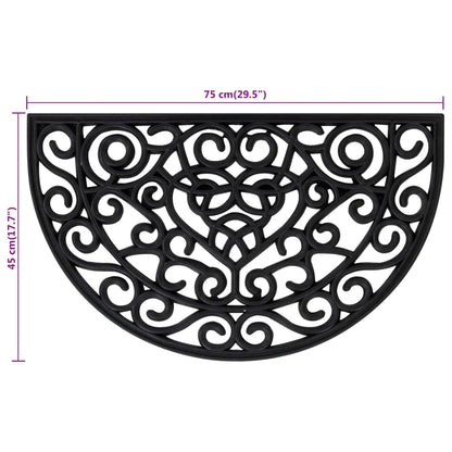 Zerbino Mezzo Rotondo 45X75 Cm In Gomma