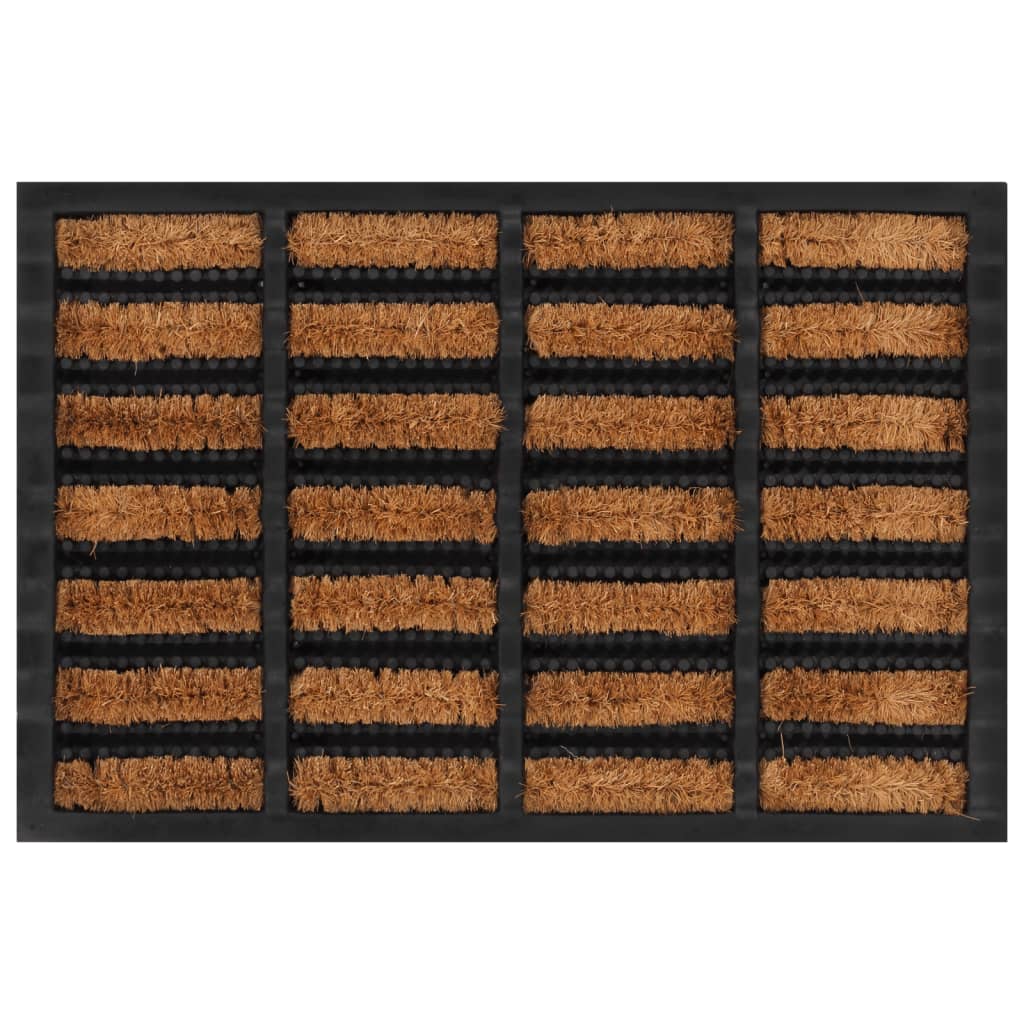 Zerbino Rettangolare 40X60 Cm In Gomma E Fibra Di Cocco