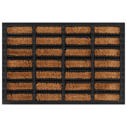 Zerbino Rettangolare 40X60 Cm In Gomma E Fibra Di Cocco