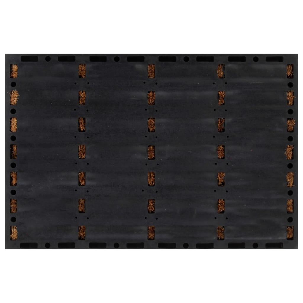 Zerbino Rettangolare 40X60 Cm In Gomma E Fibra Di Cocco