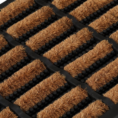 Zerbino Rettangolare 40X60 Cm In Gomma E Fibra Di Cocco