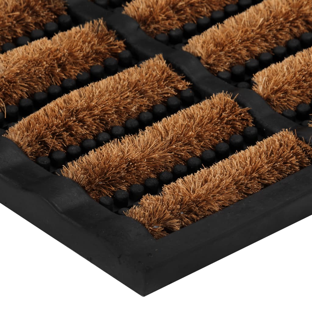 Zerbino Rettangolare 45X75 Cm In Gomma E Fibra Di Cocco