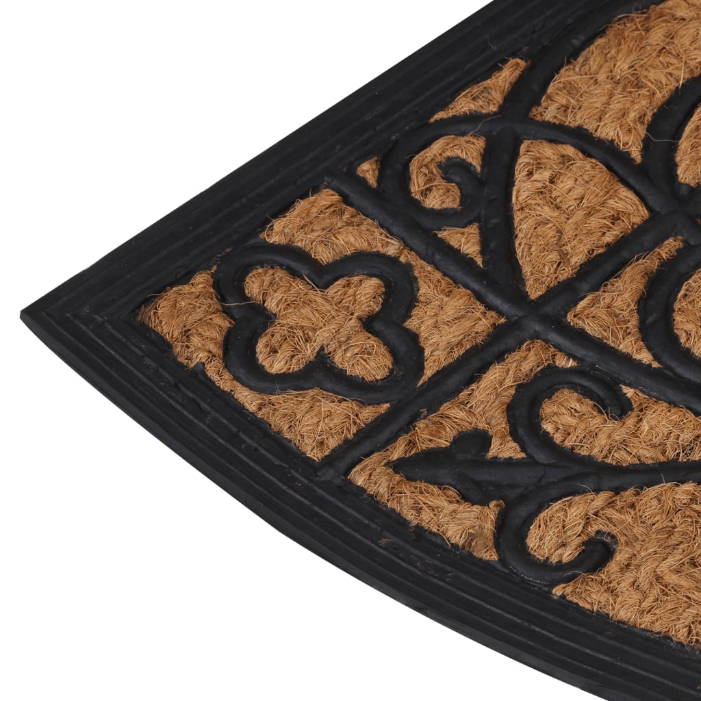 Zerbino Mezzo Rotondo 45X75 Cm In Gomma E Fibra Di Cocco