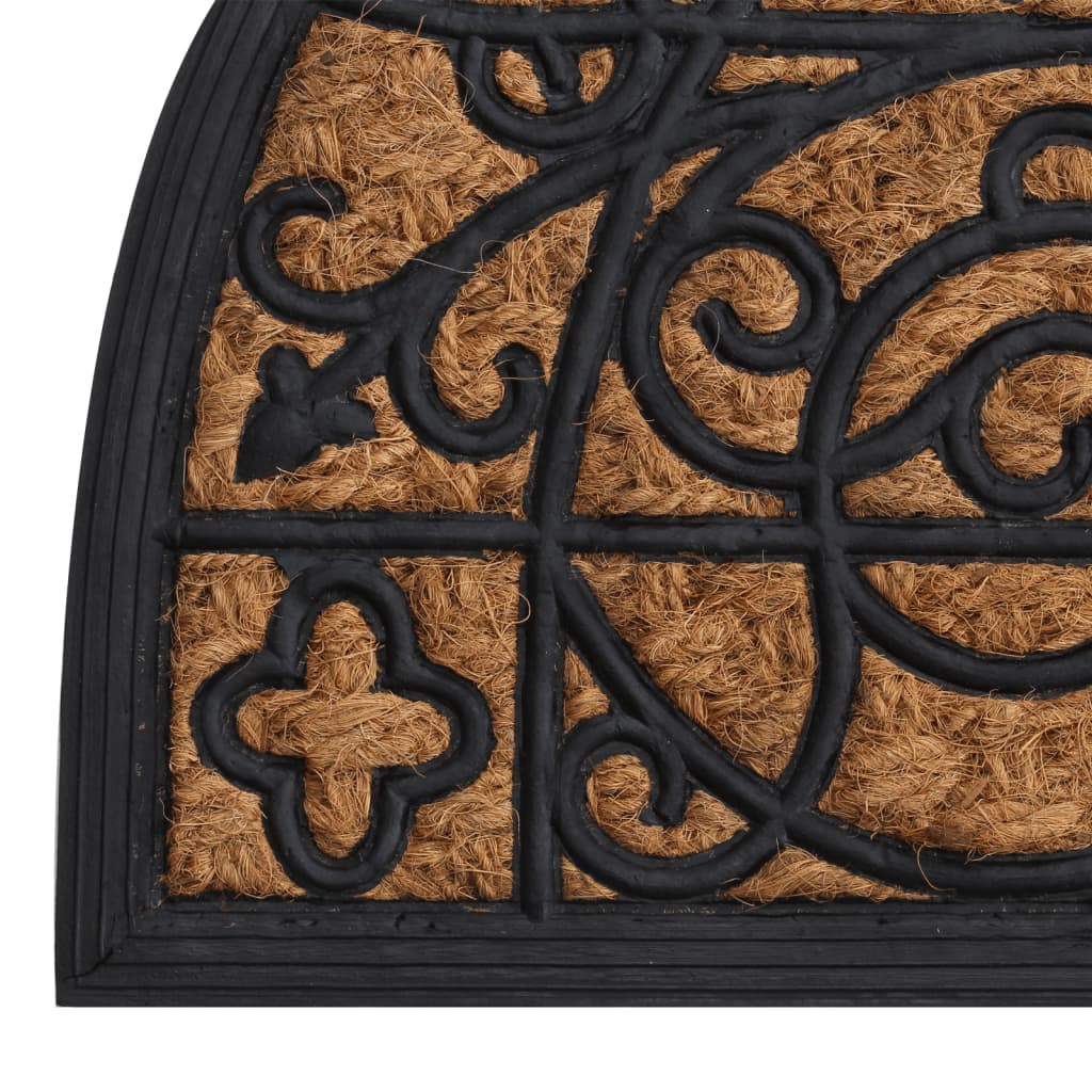 Zerbino Mezzo Rotondo 45X75 Cm In Gomma E Fibra Di Cocco