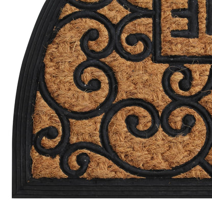 Zerbino Mezzo Rotondo 45X75 Cm In Gomma E Fibra Di Cocco