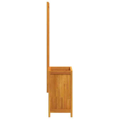 Fioriera Con Traliccio 55X29,5X132 Cm Legno Massello Di Acacia