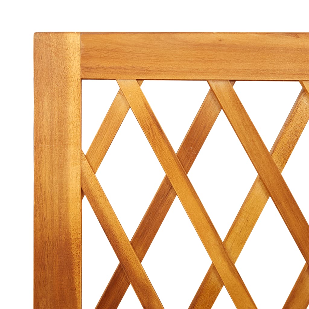 Fioriera Con Traliccio 55X29,5X132 Cm Legno Massello Di Acacia