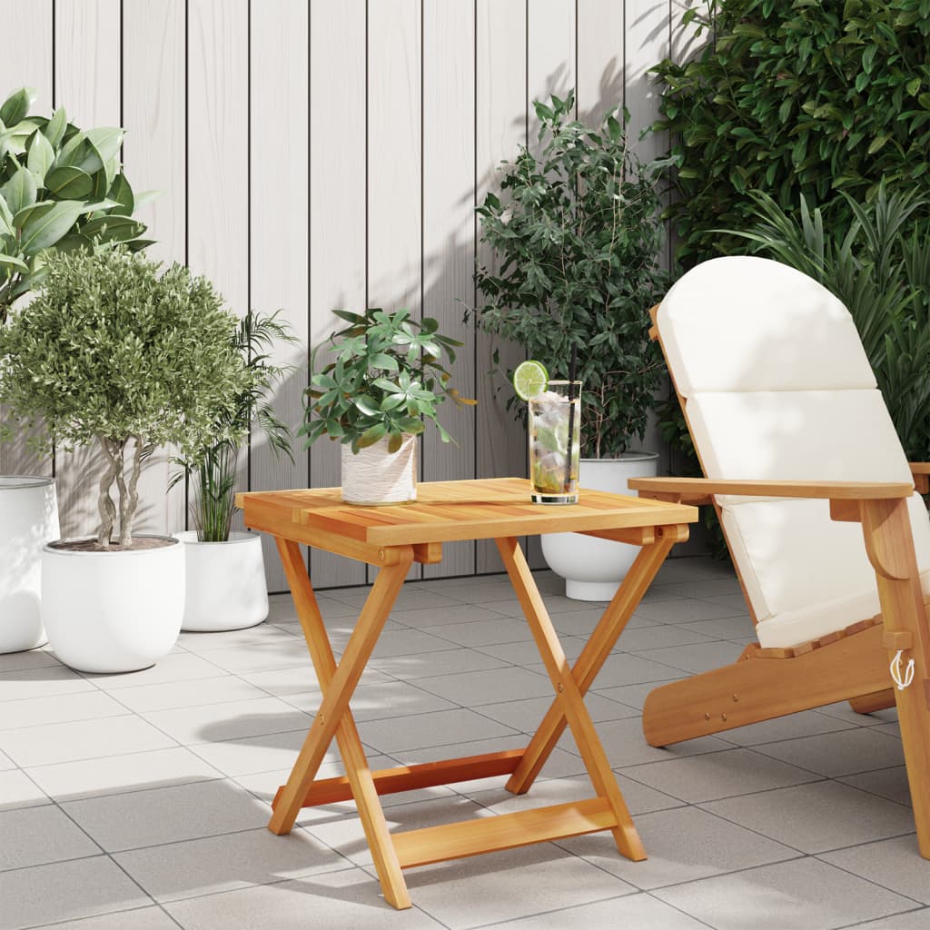 Tavolo Da Giardino Pieghevole Legno Massello Acacia