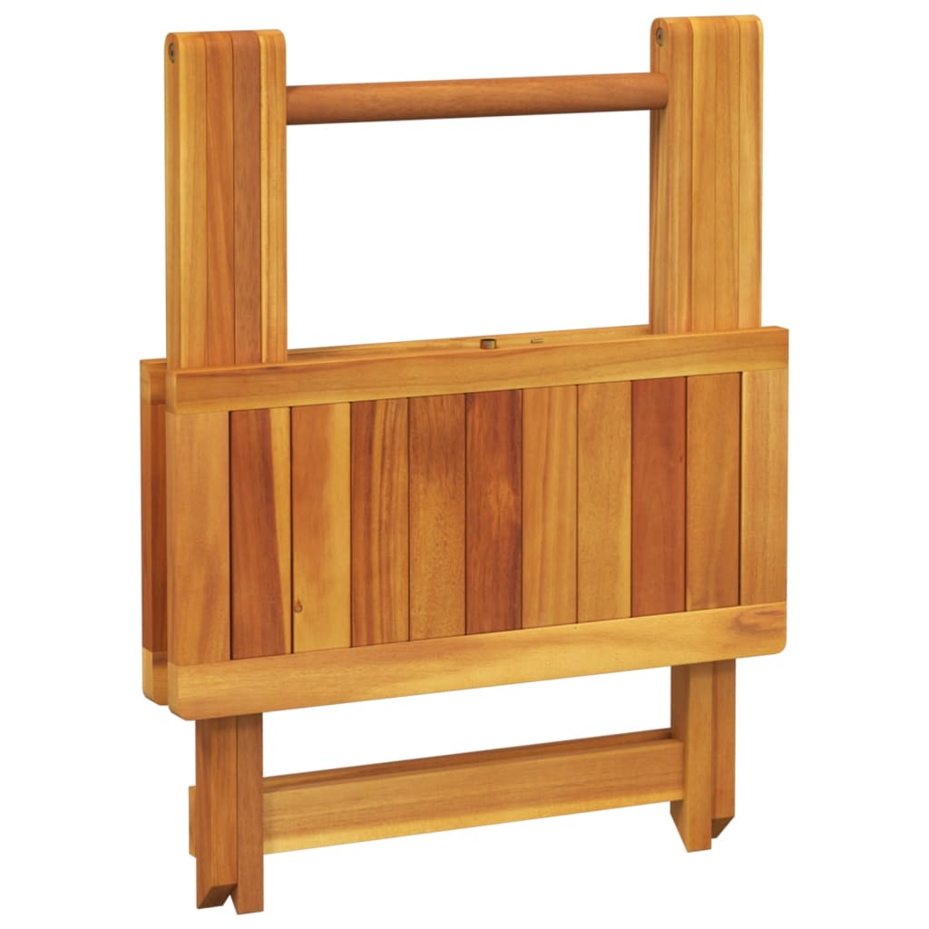 Tavolo Da Giardino Pieghevole Legno Massello Acacia