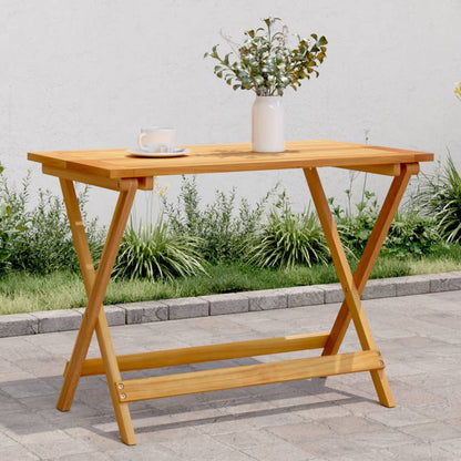 Tavolo Da Giardino Pieghevole Legno Massello Acacia