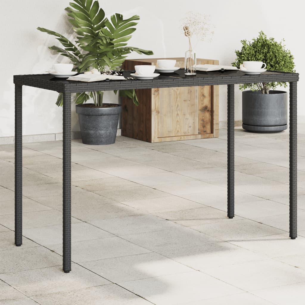 Tavolo Giardino Con Piano 115X54X74 Cm Polyrattan
