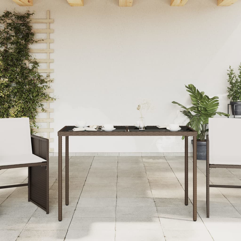 Tavolo Giardino Con Piano 115X54X74 Cm Polyrattan