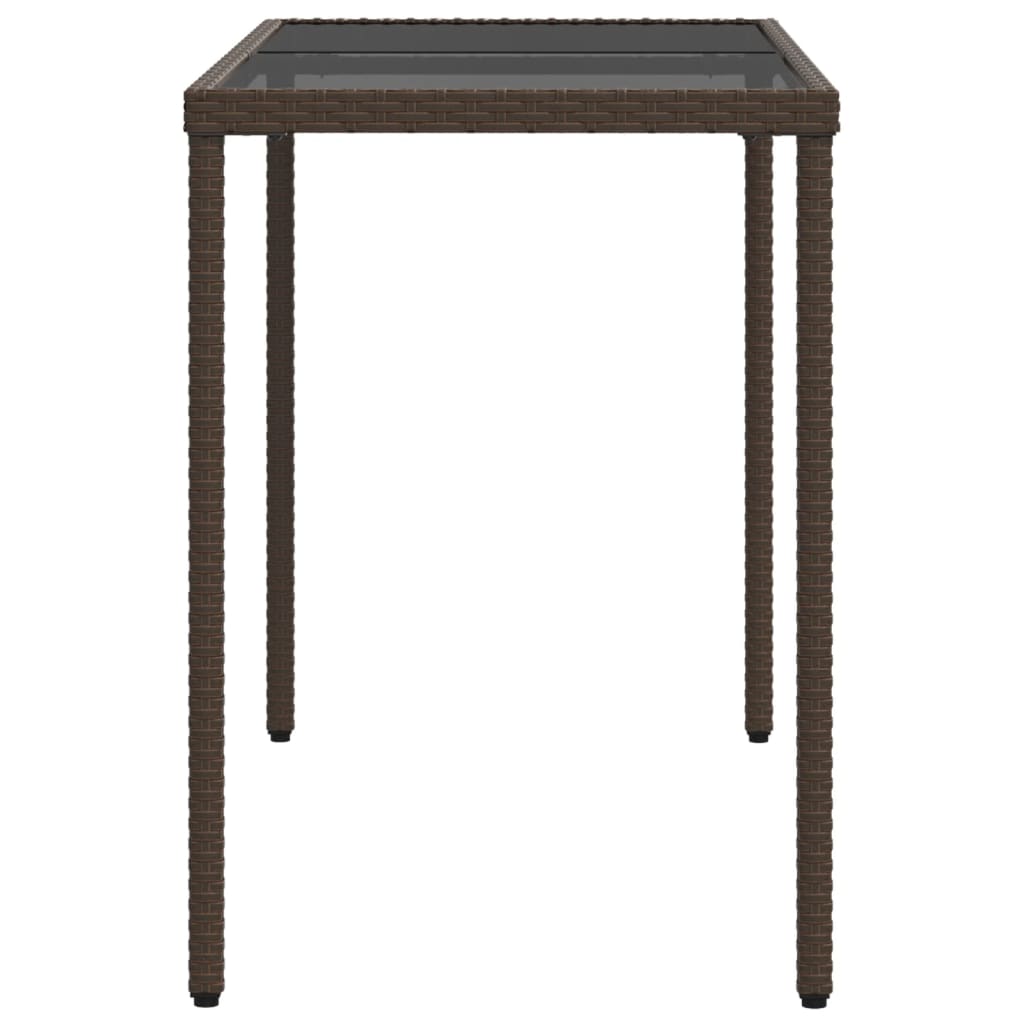 Tavolo Giardino Con Piano 115X54X74 Cm Polyrattan